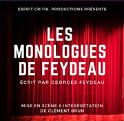 Les monologues de Feydeau Le petit Theatre de Valbonne Affiche