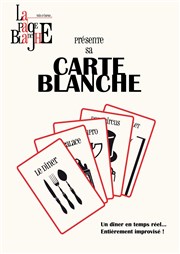 La page blanche : Carte blanche d'impro | Le Dîner La Comdie de Toulouse Affiche