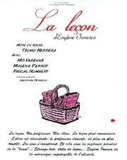 La leçon Thtre de Nesle - grande salle Affiche