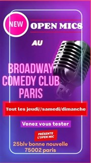 Open Mics au Broadway Comedy Club Broadway Comdie Caf Affiche