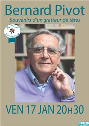 Souvenirs d'un gratteur de têtes | avec Bernard Pivot Espace Culturel Jean-Carmet Affiche