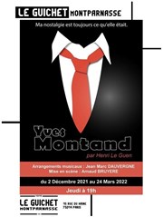 Yves Montand | par Henri Le Guen Guichet Montparnasse Affiche