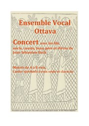 Concert Bach | Famille et élèves Eglise Saint Benot Affiche