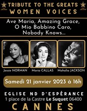 Hommage aux grandes voix de femmes Eglise Notre Dame d'Esprance Affiche