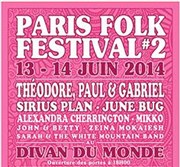 Paris Folk Festival Le Divan du Monde Affiche