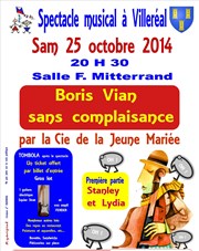 Boris Vian sans complaisance SalleFranois Mitterand Affiche