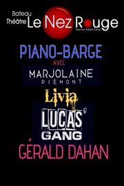 Piano Barge Le Nez Rouge Affiche