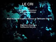 Le cri Art Studio Thtre Affiche