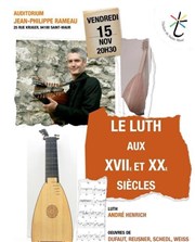 Le luth aux XVIIè et XXè siècles Conservatoire Saint Maur des Fosss Affiche