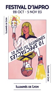 Festival des 10 ans des illuminés : On fait le poing par la troupe des improstates Studio des Illumins Affiche