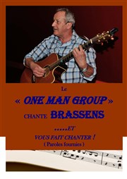 One man group Chante Brassens Atelier 53 Affiche