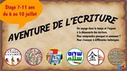 Stage : Aventure de l'écriture Association Kidilangues Affiche