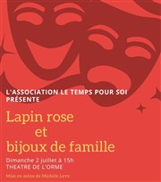 Lapin rose et bijoux de famille Thtre de L'Orme Affiche