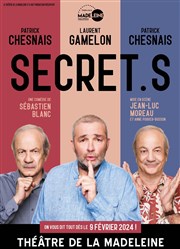 Secret.s Thtre de la Madeleine Affiche