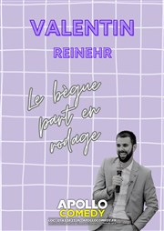 Valentin Reinehr dans Le Bègue part en rodage Thtre Le Temple Affiche