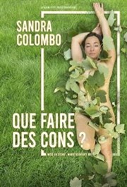 Sandra Colombo dans Que faire des cons ? Caf thtre de la Fontaine d'Argent Affiche