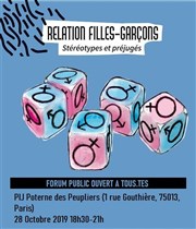 Théâtre forum égalité filles / garçons Centre Paris Anim' Poterne des Peupliers Affiche