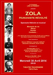 Zola, humaniste révolté Thtre Traversire Affiche