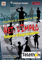 Les nets d'impro font leur cabaret pour le Téléthon 2013 ! Thtre des Rochers Affiche