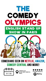 The Comedy Olympics | English Stand-Up Show in Paris Thtre BO Saint Martin Affiche