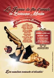 La Petite Histoire du Burlesque : la revue de fin d'année de Burlesque Moulin Le Contrescarpe Affiche