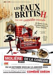 Les Faux British Thtre Comdie Odon Affiche