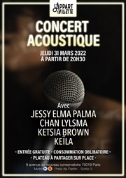 Concert acoustique L'Appart de la Villette Affiche