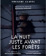 La Nuit Juste avant les forêts Thtre Clavel Affiche