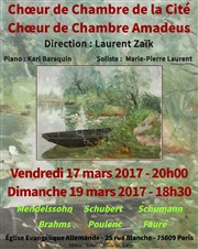 Choeur de chambre Amadeus - Choeur de chambre de la Cité Eglise Evanglique allemande Affiche