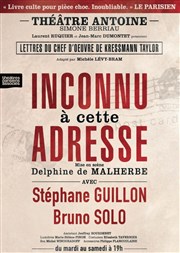 Inconnu à cette adresse | avec Stéphane Guillon et Bruno Solo Thtre Antoine Affiche