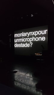 Mon larynx pour un microphone de stade ? Espace Beaujon Affiche