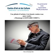 Hommage à Léonard Cohen Espace Rachi Affiche